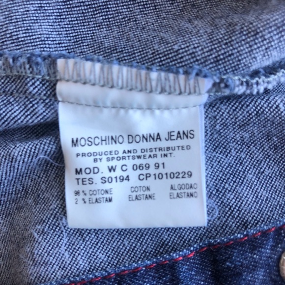 VINTAGE MOSCHINO JEANS WESTERN STYLE DENIM SHIRT - Picture 6 of 6